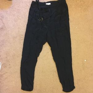 14th and Union black viscose pants